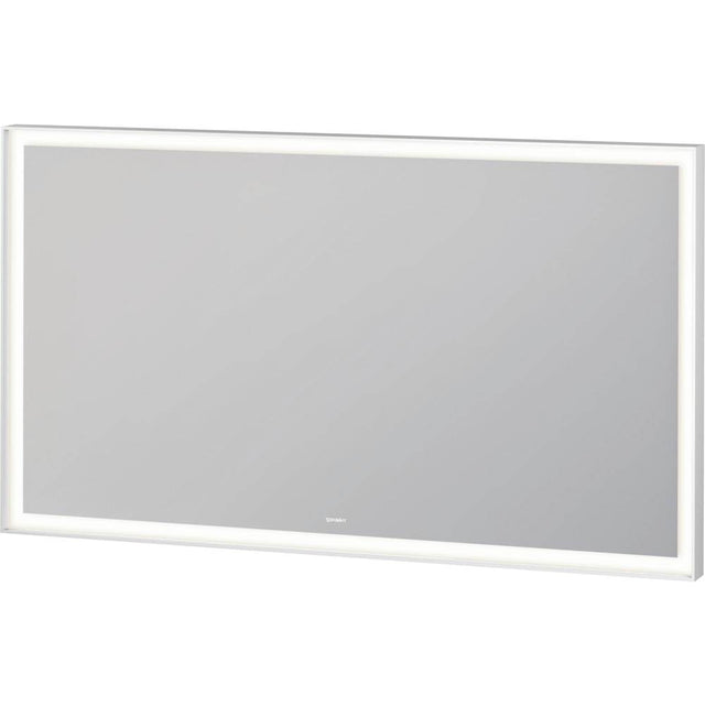 Duravit - L-Cube Mirror with Lighting White Aluminum - White Aluminum
