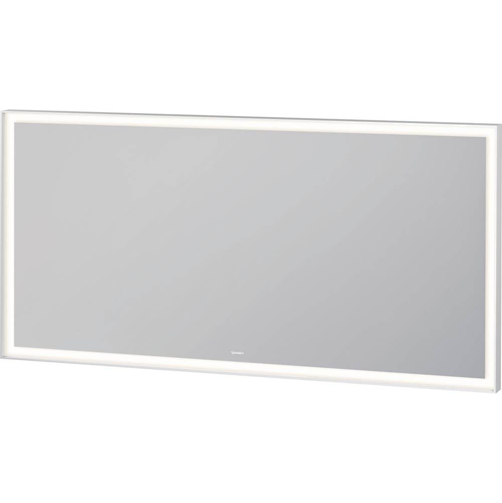 Duravit - L-Cube Mirror with Lighting White Aluminum - White Aluminum