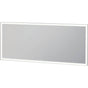 Duravit - L-Cube Mirror with Lighting White Aluminum - White Aluminum