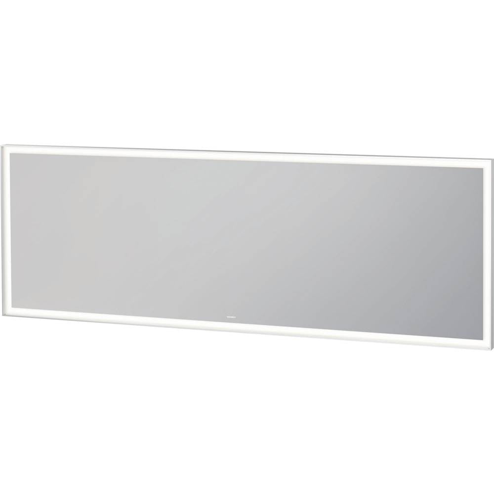 Duravit - L-Cube Mirror with Lighting White Aluminum - White Aluminum