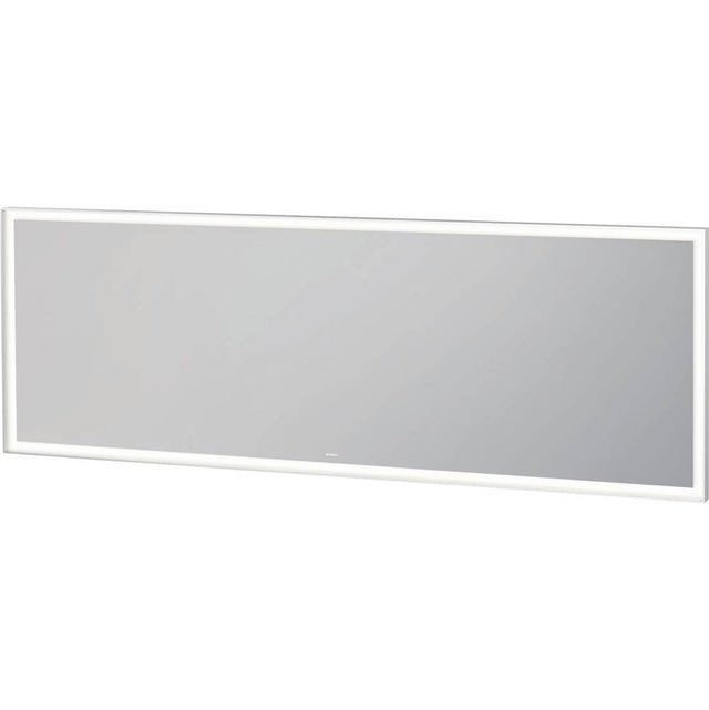Duravit - L-Cube Mirror with Lighting White Aluminum - White Aluminum