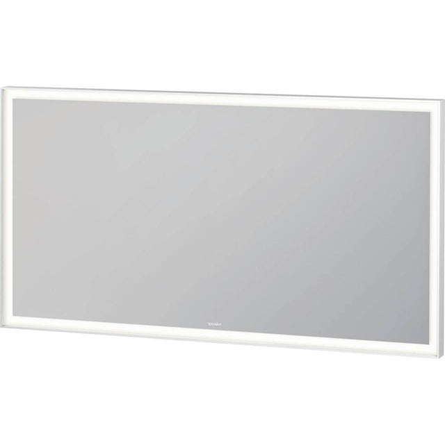 Duravit - L-Cube Mirror with Lighting White Aluminum - White Aluminum