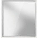 L-Cube Mirror Cabinet with Lighting White