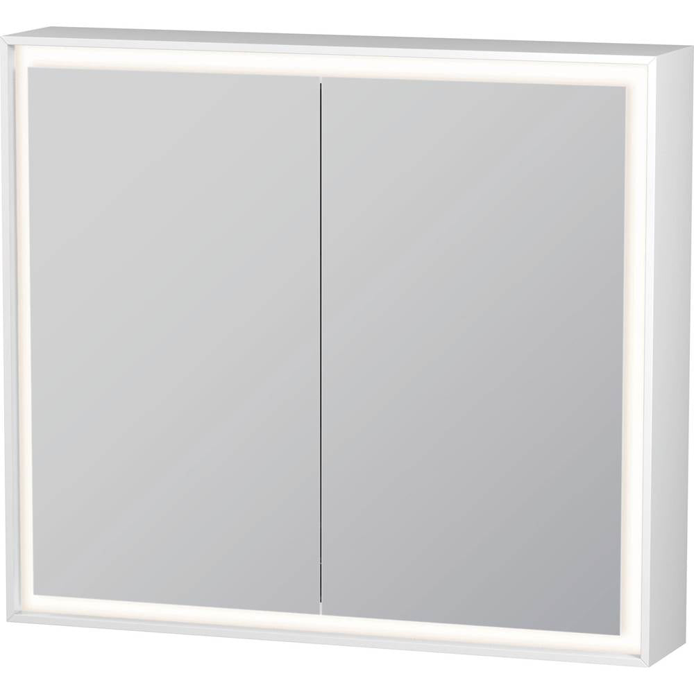 Duravit - L-Cube Mirror Cabinet with Lighting White - White Aluminum