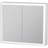 Duravit - L-Cube Mirror Cabinet with Lighting White - White Aluminum