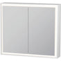 Duravit - L-Cube Mirror Cabinet with Lighting White - White Aluminum