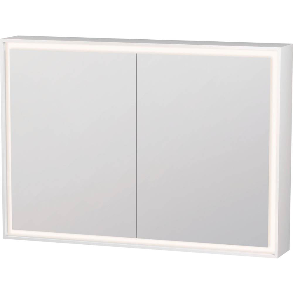 Duravit - L-Cube Mirror Cabinet with Lighting White - White Aluminum