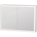 Duravit - L-Cube Mirror Cabinet with Lighting White - White Aluminum
