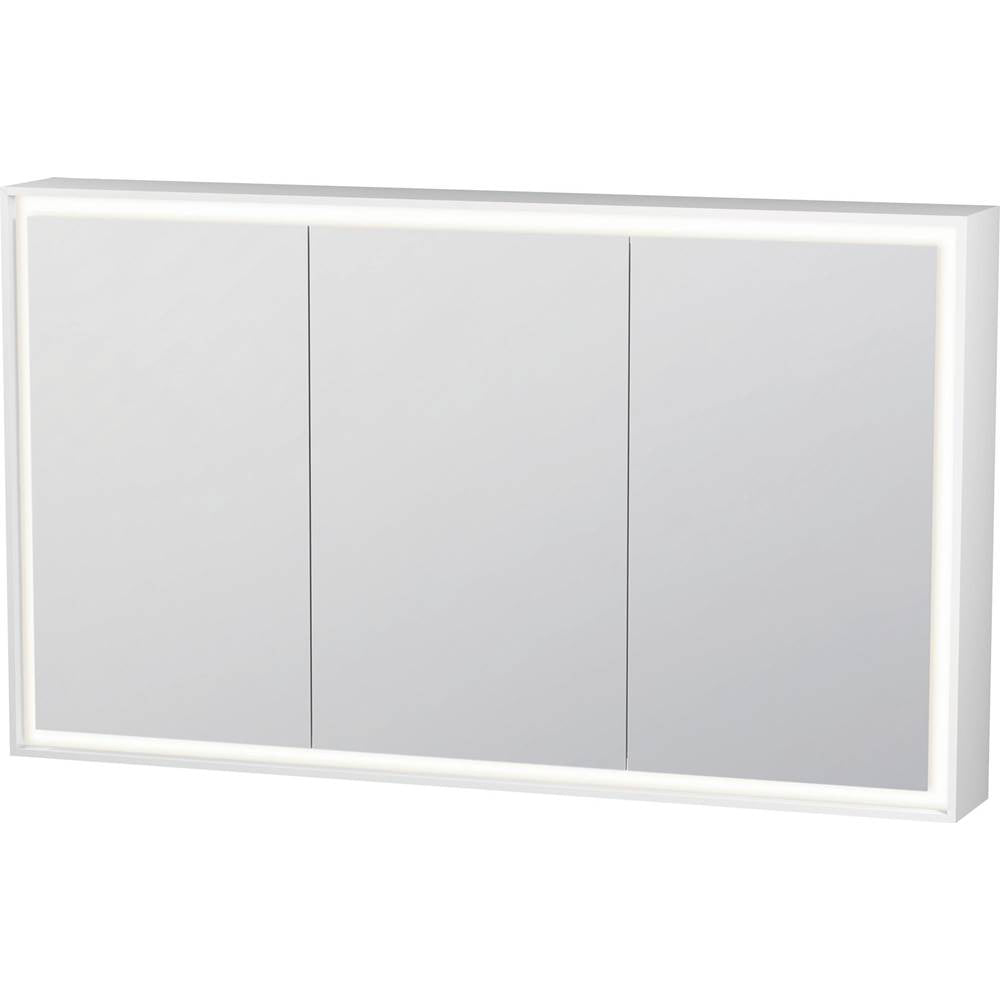 Duravit - L-Cube Mirror Cabinet with Lighting White - White Aluminum