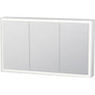 Duravit - L-Cube Mirror Cabinet with Lighting White - White Aluminum