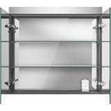 Light & Mirror Mirror Cabinet with Lighting White