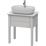 Duravit - Luv One Drawer Floorstanding Vanity Unit Nordic White - Nordic White Satin Matte