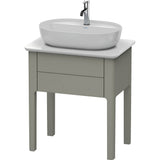 Duravit - Luv One Drawer Floorstanding Vanity Unit Stone Gray - Stone Gray Satin Matte