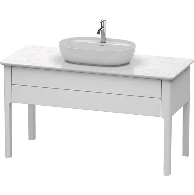 Duravit - Luv One Drawer Floorstanding Vanity Unit White - White Satin Matte
