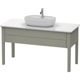 Duravit - Luv One Drawer Floorstanding Vanity Unit Stone Gray - Stone Gray Satin Matte