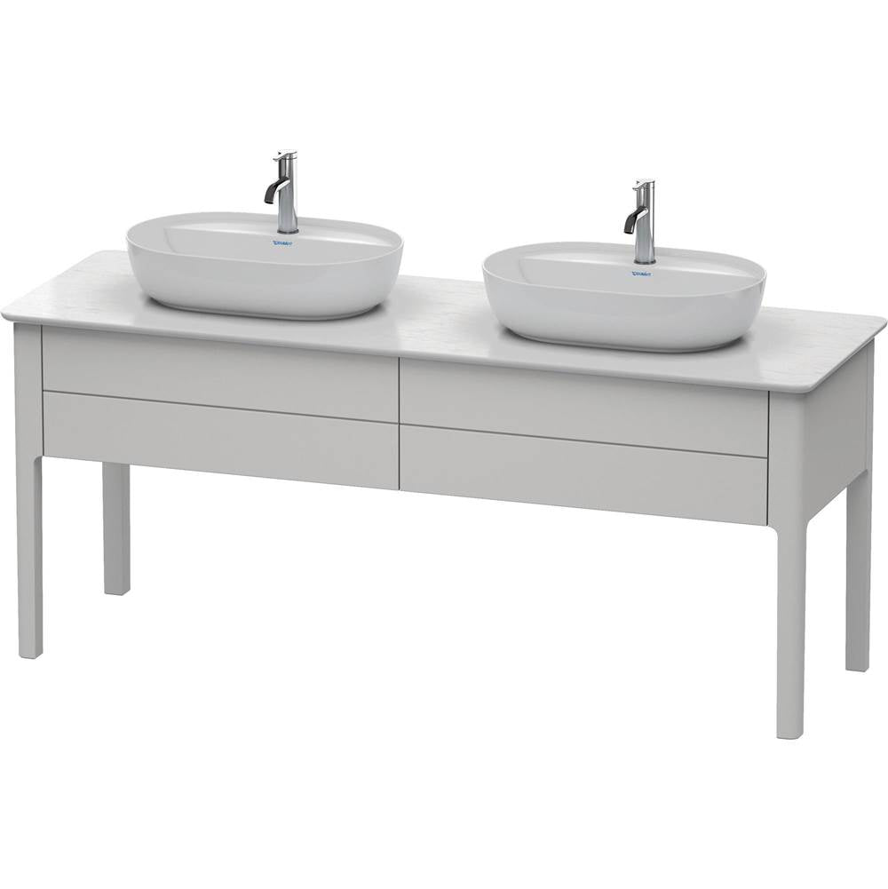 Duravit - Luv Two Drawer Floorstanding Vanity Unit Nordic White - Nordic White Satin Matte