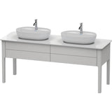 Duravit - Luv Two Drawer Floorstanding Vanity Unit Nordic White - Nordic White Satin Matte