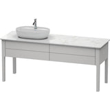 Duravit - Luv Two Drawer Floorstanding Vanity Unit Nordic White - Nordic White Satin Matte