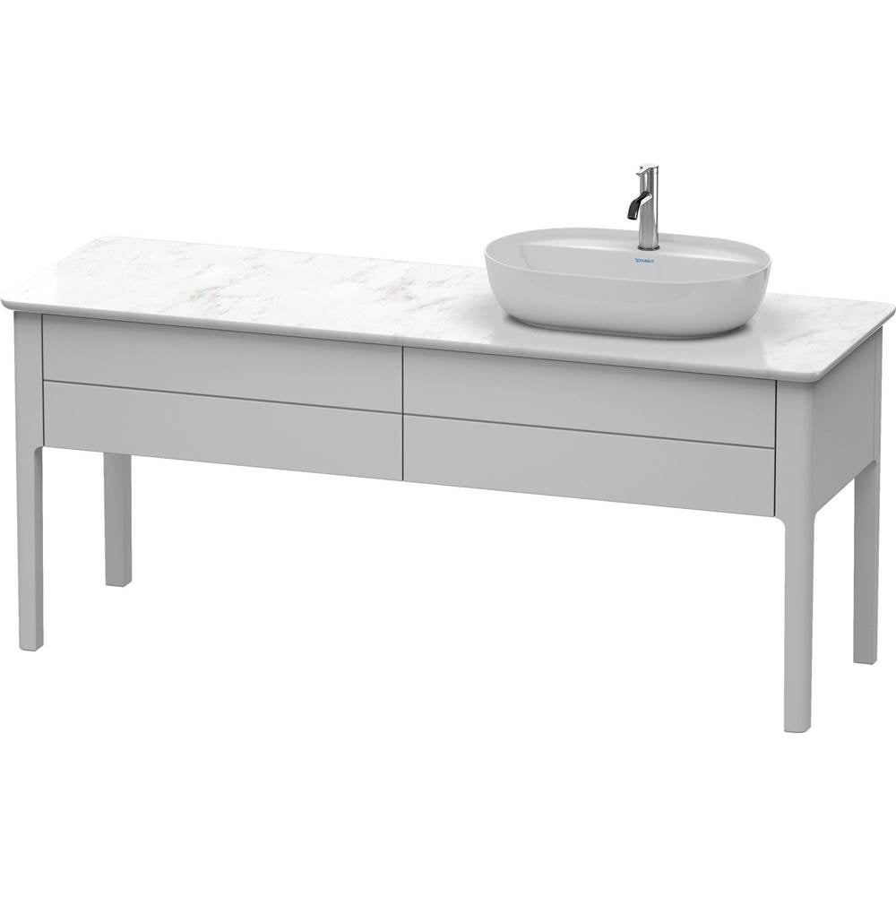 Duravit - Luv Two Drawer Floorstanding Vanity Unit Nordic White - Nordic White Satin Matte