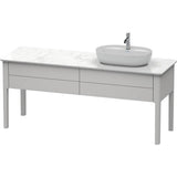 Duravit - Luv Two Drawer Floorstanding Vanity Unit Nordic White - Nordic White Satin Matte