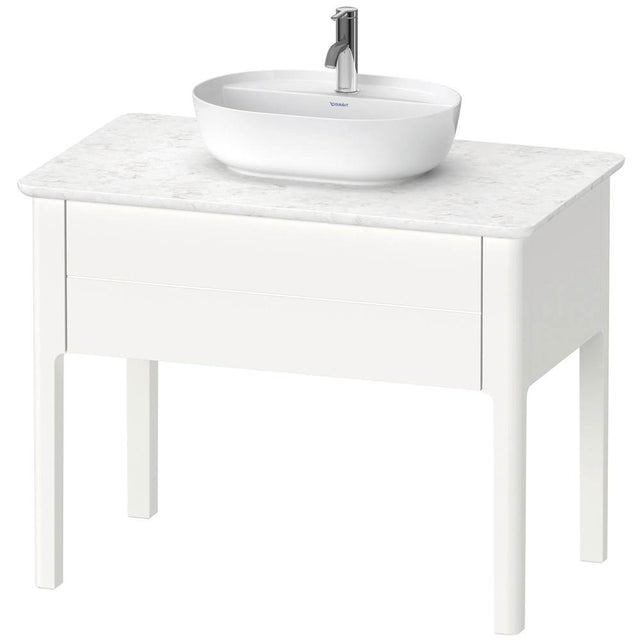 Duravit - Luv One Drawer Floorstanding Vanity Unit White - White Satin Matte