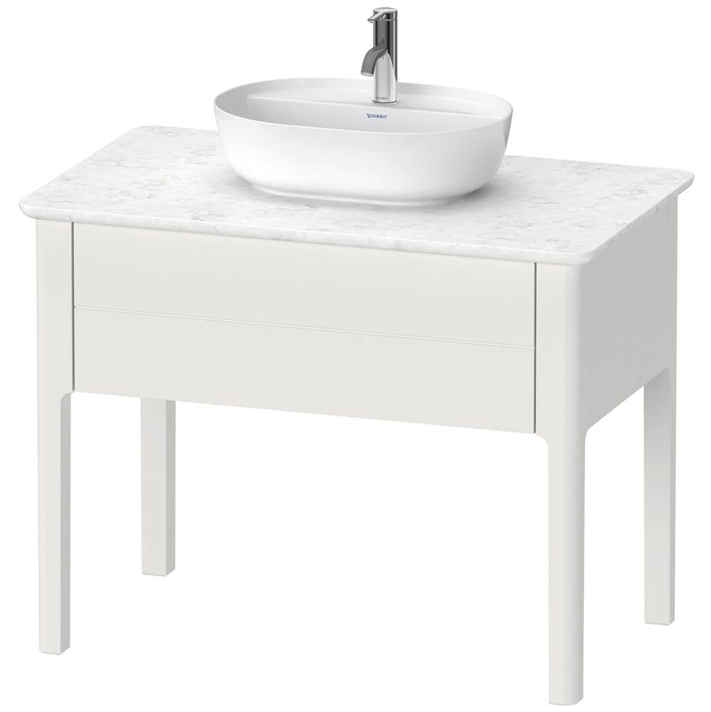 Duravit - Luv One Drawer Floorstanding Vanity Unit Nordic White - Nordic White Satin Matte