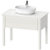 Duravit - Luv One Drawer Floorstanding Vanity Unit Nordic White - Nordic White Satin Matte