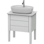 Duravit - Luv One Drawer Floorstanding Vanity Unit White - White Satin Matte