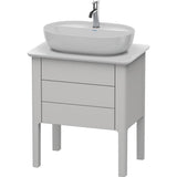 Duravit - Luv One Drawer Floorstanding Vanity Unit Nordic White - Nordic White Satin Matte