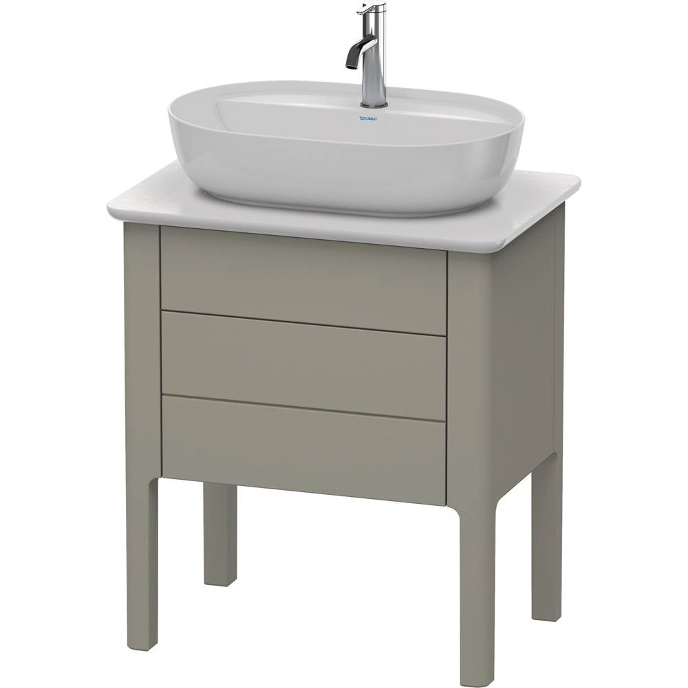 Duravit - Luv One Drawer Floorstanding Vanity Unit Stone Gray - Stone Gray Satin Matte