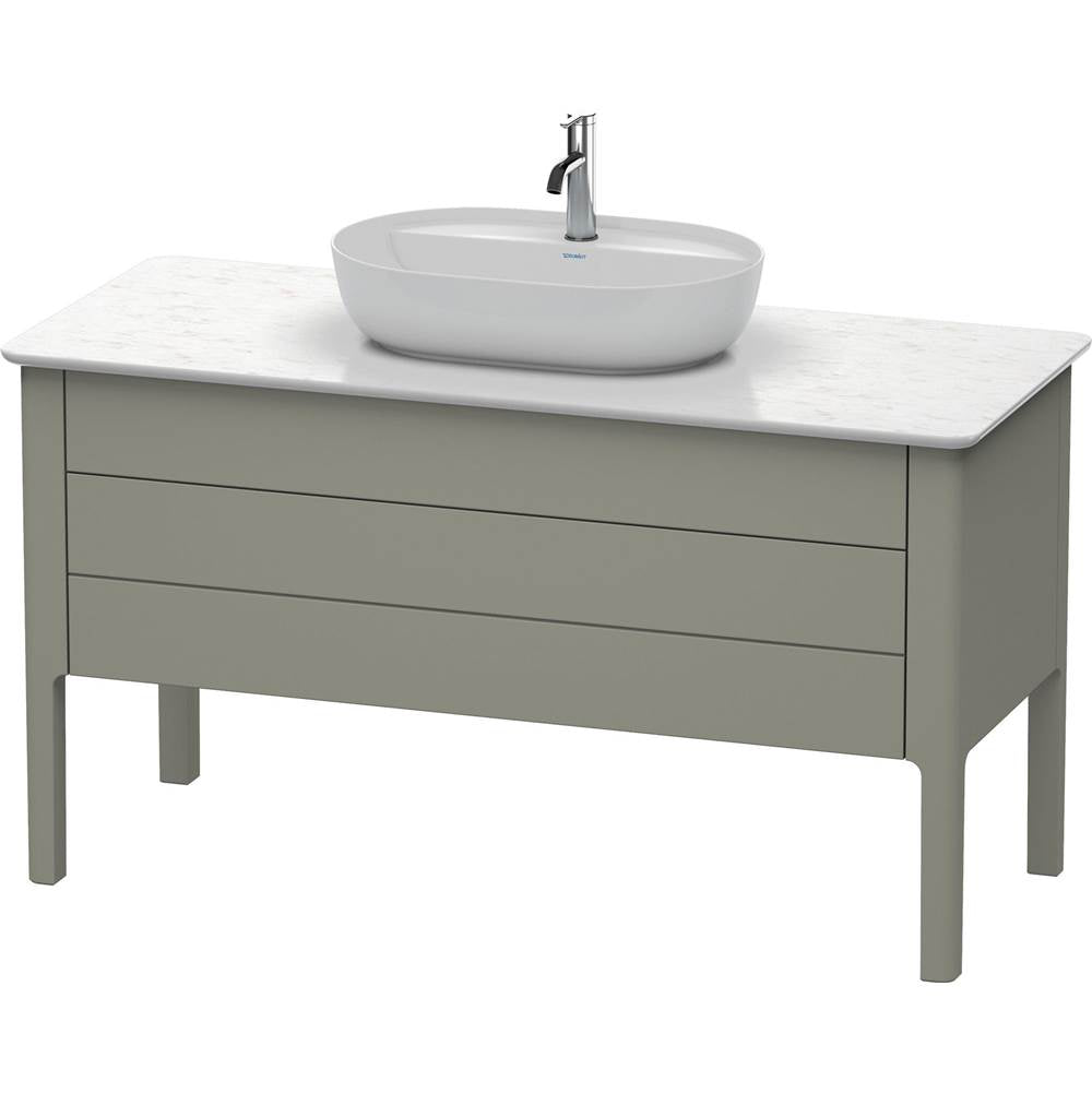 Duravit - Luv One Drawer Floorstanding Vanity Unit Stone Gray - Stone Gray Satin Matte