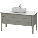 Duravit - Luv One Drawer Floorstanding Vanity Unit Stone Gray - Stone Gray Satin Matte