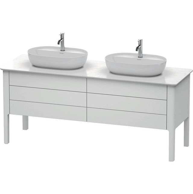 Duravit - Luv Two Drawer Floorstanding Vanity Unit White - White Satin Matte