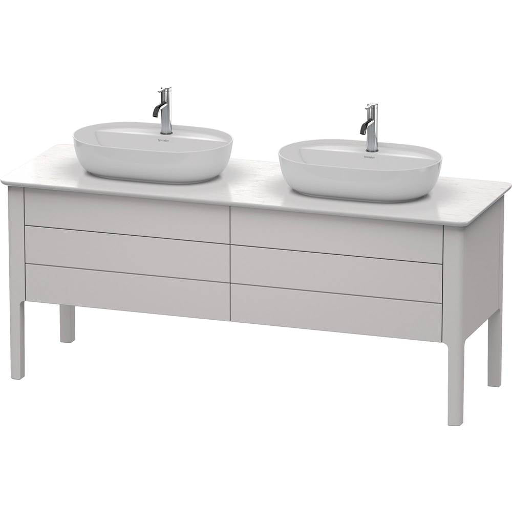 Duravit - Luv Two Drawer Floorstanding Vanity Unit Nordic White - Nordic White Satin Matte