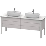 Duravit - Luv Two Drawer Floorstanding Vanity Unit Nordic White - Nordic White Satin Matte