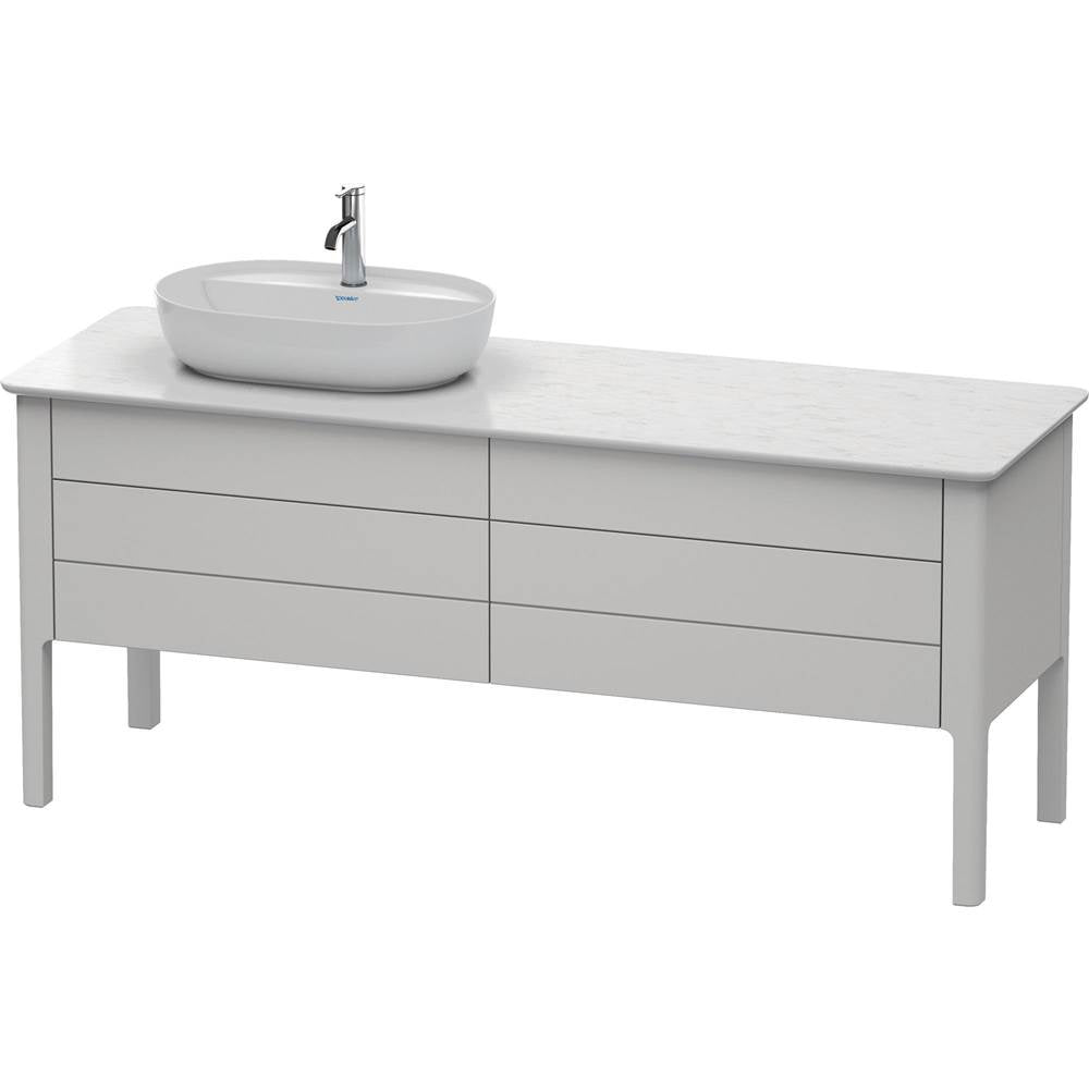 Duravit - Luv Two Drawer Floorstanding Vanity Unit Nordic White - Nordic White Satin Matte