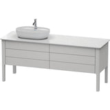 Duravit - Luv Two Drawer Floorstanding Vanity Unit Nordic White - Nordic White Satin Matte