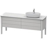 Duravit - Luv Two Drawer Floorstanding Vanity Unit Nordic White - Nordic White Satin Matte