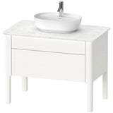 Duravit - Luv One Drawer Floorstanding Vanity Unit White - White Satin Matte