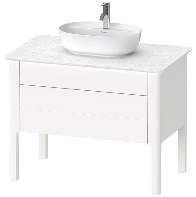 Duravit - Luv One Drawer Floorstanding Vanity Unit White - White Satin Matte