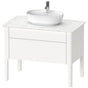 Duravit - Luv One Drawer Floorstanding Vanity Unit White - White Satin Matte