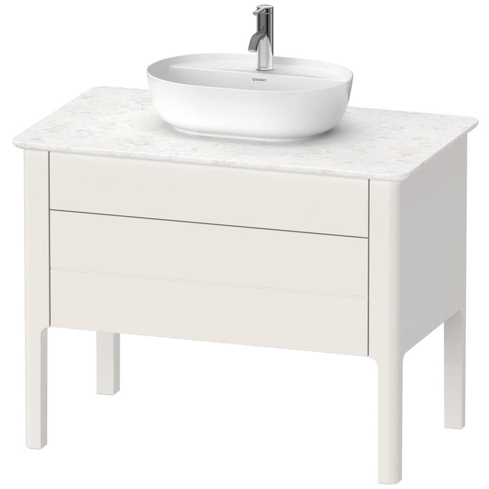 Duravit - Luv One Drawer Floorstanding Vanity Unit Nordic White - Nordic White Satin Matte