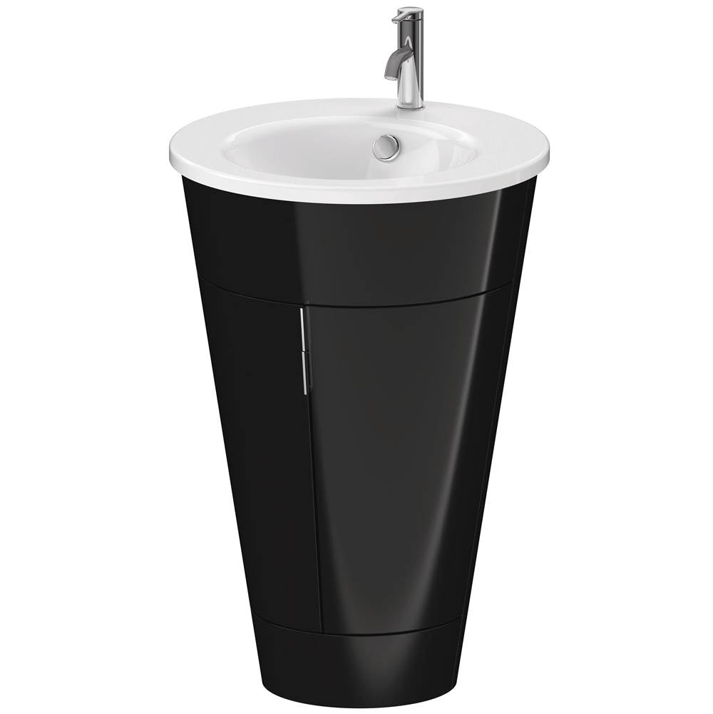 Duravit - Starck 1 Floorstanding Vanity Unit Black - Black High Gloss