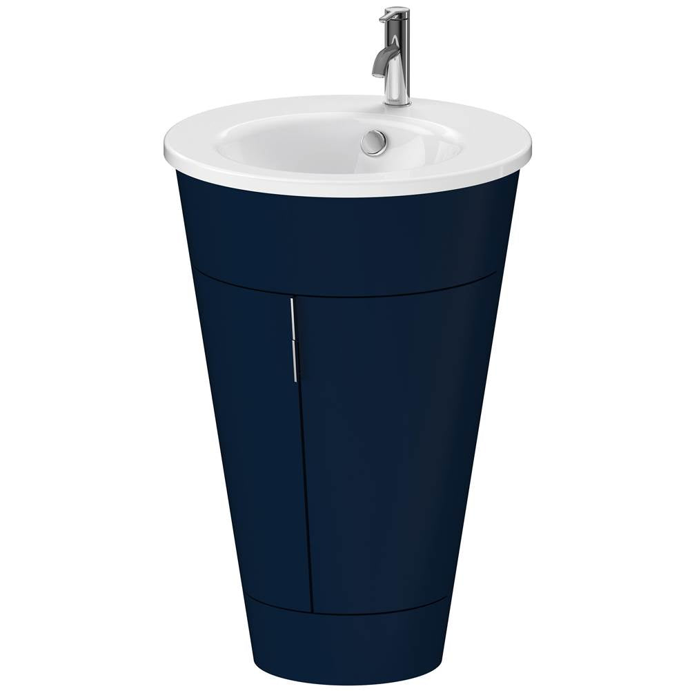 Duravit - Starck 1 Floorstanding Vanity Unit Midnight Blue - Midnight Blue Satin Matte