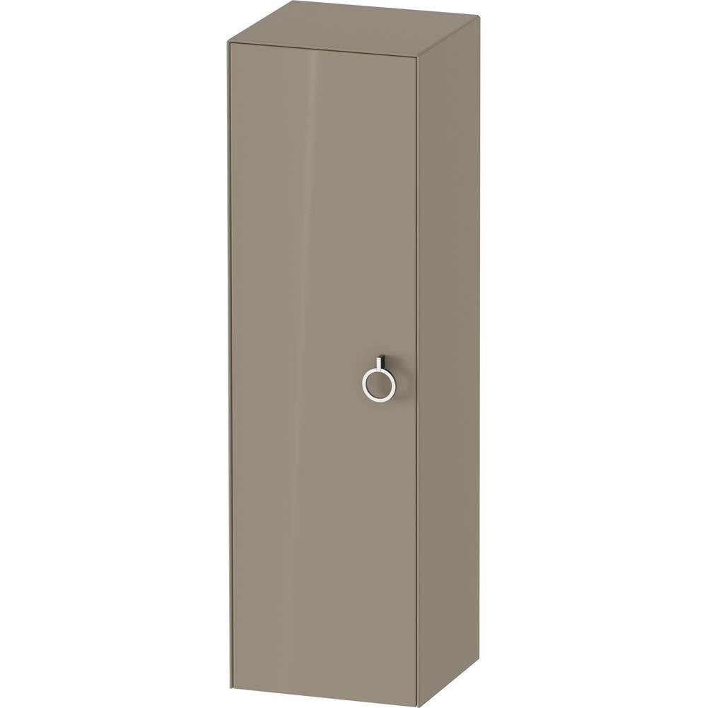 Duravit - White Tulip Semi-Tall Cabinet Stone Gray - Stone Gray High Gloss