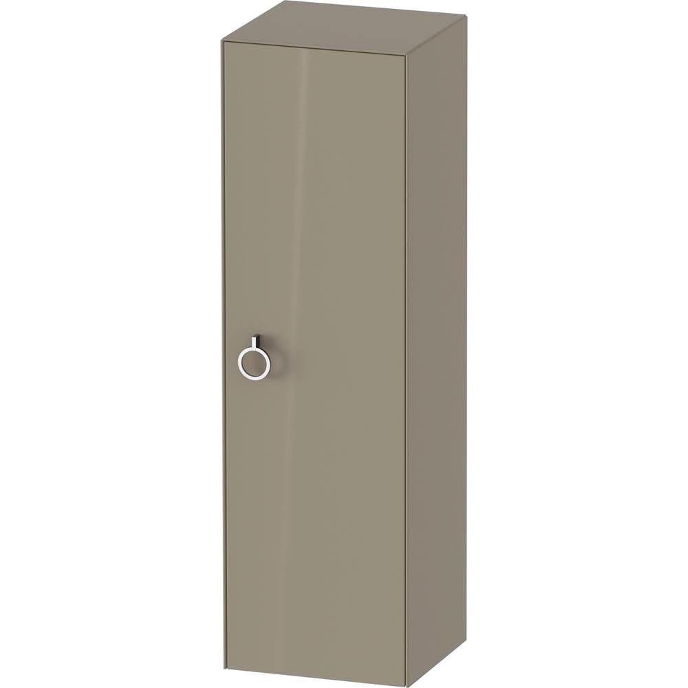 Duravit - White Tulip Semi-Tall Cabinet Stone Gray - Stone Gray High Gloss