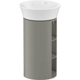 Duravit - White Tulip Floorstanding Vanity Unit Stone Gray - Stone Gray Satin Matte