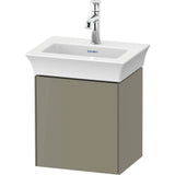 Duravit - White Tulip Wall-Mounted Vanity Unit Stone Gray - Stone Gray High Gloss