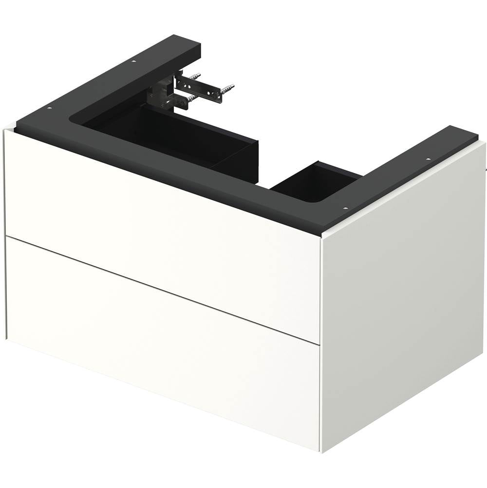 White Tulip Wall-Mounted Vanity Unit White Satin Matte