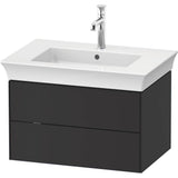 Duravit - White Tulip Wall-Mounted Vanity Unit Graphite Satin Matte - Graphite Satin Matte